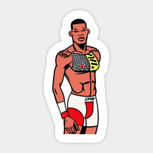 israel adesanya Sticker